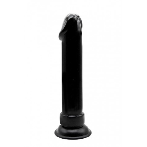 Чёрный анальный фаллоимитатор MENZSTUFF BLACK KNIGHT 9INCH BUTT PLUG - 23 см.