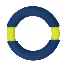 Синее эрекционное кольцо NEON STIMU RING 42MM BLUE/YELLOW