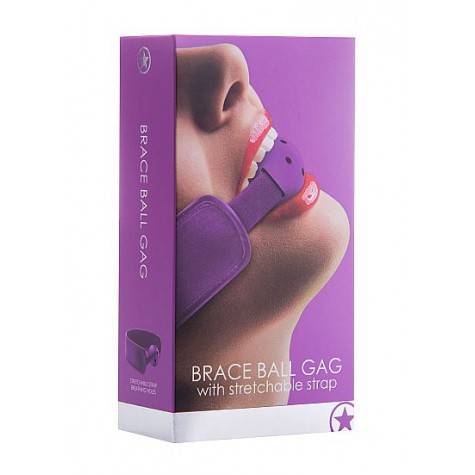 Кляп Brace Balll Purple