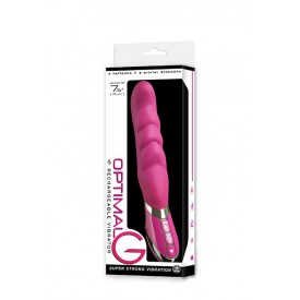 Розовый вибратор для G-стимуляции OPTIMAL G 7.5INCH RECHARGEABLE VIBRATOR - 19 см.